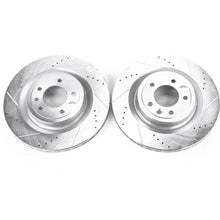 Load image into Gallery viewer, PowerStop Rear Evolution Drilled &amp; Slotted Rotors - Main Product View