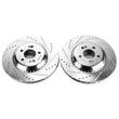 Load image into Gallery viewer, PowerStop Rear Evolution Drilled &amp; Slotted Rotors - Main Product View