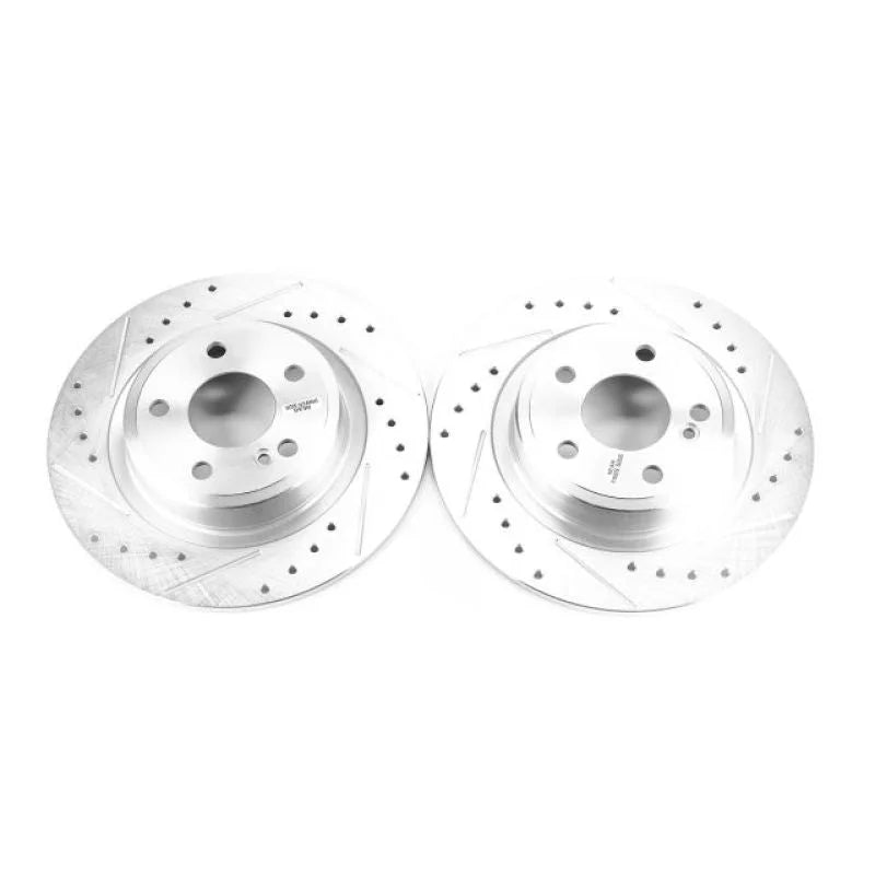 PowerStop Rear Evolution Drilled & Slotted Rotors - Main Product View