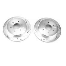 Load image into Gallery viewer, PowerStop Rear Evolution Drilled &amp; Slotted Rotors - Pair fits 2017-2024 Nissan Titan / Titan - Main Product View