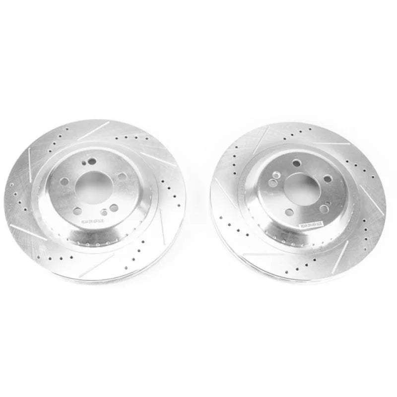 PowerStop Rear Evolution Drilled & Slotted Rotors - Main Product View