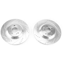 Load image into Gallery viewer, PowerStop Rear Evolution Drilled &amp; Slotted Rotors - Main Product View