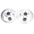Load image into Gallery viewer, PowerStop Rear Evolution Drilled &amp; Slotted Rotors - Main Product View