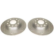 Load image into Gallery viewer, PowerStop Rear Evolution Drilled &amp; Slotted Rotors - Main Product View