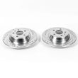 Load image into Gallery viewer, PowerStop Rear Evolution Drilled &amp; Slotted Rotors - Main Product View