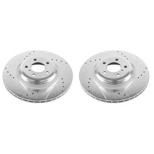 Load image into Gallery viewer, PowerStop Rear Evolution Drilled &amp; Slotted Rotors - Main Product View
