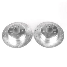 Load image into Gallery viewer, PowerStop Rear Evolution Drilled &amp; Slotted Rotors - Main Product View