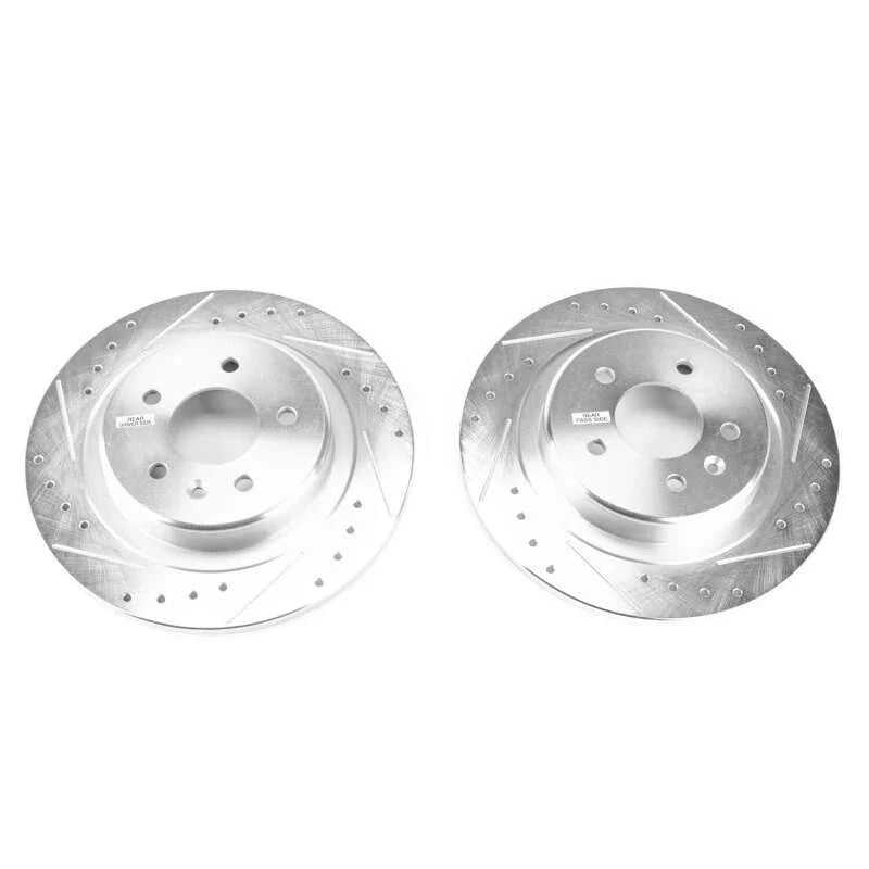 PowerStop Rear Evolution Drilled & Slotted Rotors - Main Product View