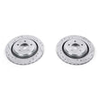 Load image into Gallery viewer, PowerStop Rear Evolution Drilled &amp; Slotted Rotors - Main Product View