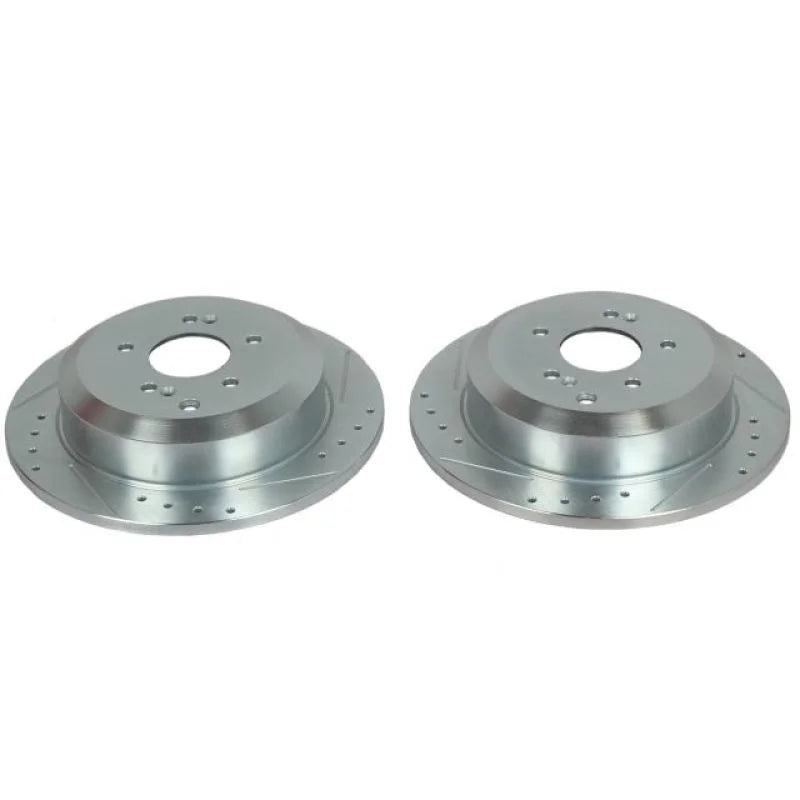 PowerStop Rear Evolution Drilled & Slotted Rotors - Main Product View