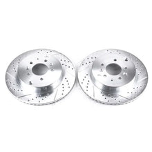 Load image into Gallery viewer, PowerStop Rear Evolution Drilled &amp; Slotted Rotors - Main Product View