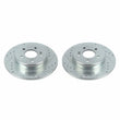 Load image into Gallery viewer, PowerStop Rear Evolution Drilled &amp; Slotted Rotors - Main Product View