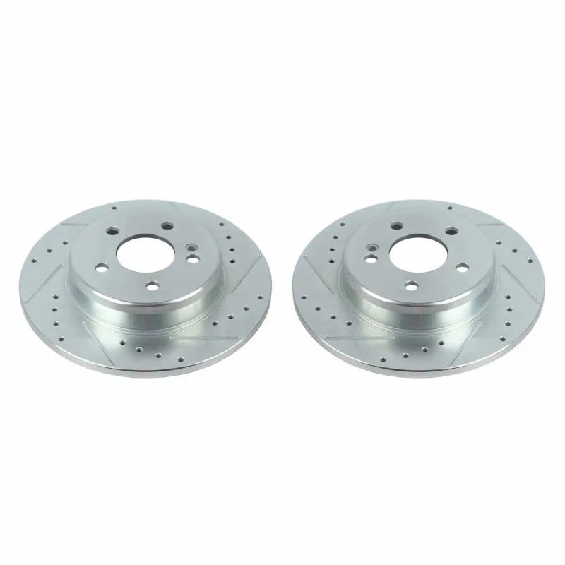 PowerStop Rear Evolution Drilled & Slotted Rotors - Main Product View