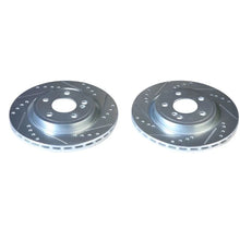 Load image into Gallery viewer, PowerStop Rear Evolution Drilled &amp; Slotted Rotors - Main Product View