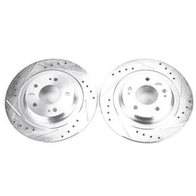 Load image into Gallery viewer, PowerStop Rear Evolution Drilled &amp; Slotted Rotors - Main Product View