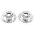 Load image into Gallery viewer, PowerStop Rear Evolution Drilled &amp; Slotted Rotors - Main Product View
