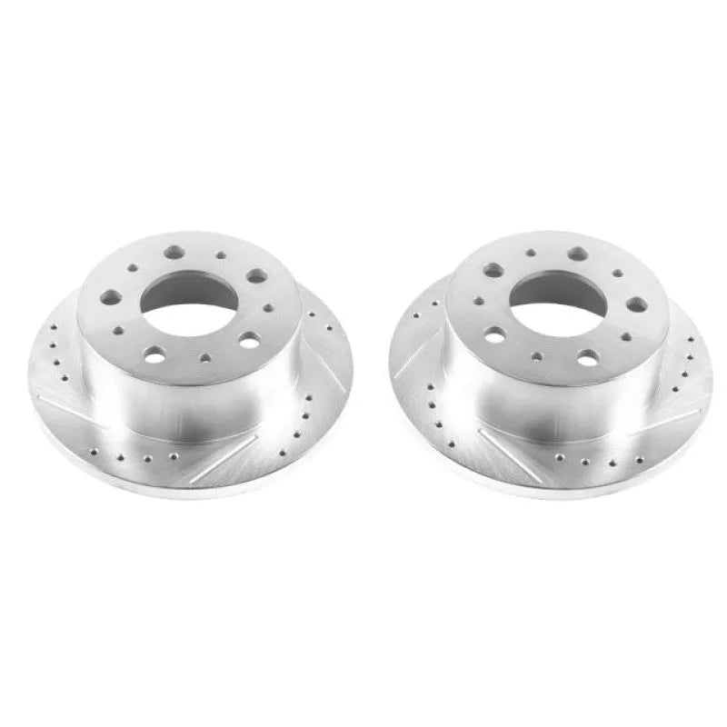 PowerStop Rear Evolution Drilled & Slotted Rotors - Main Product View