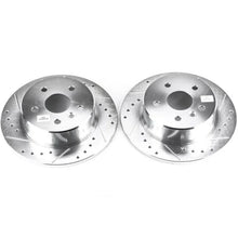 Load image into Gallery viewer, PowerStop Rear Evolution Drilled &amp; Slotted Rotors - Pair fits Toyota Avalon / 2000-2004 Toyota Avalon Xl - Main Product View