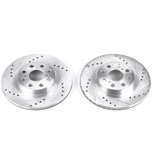 Load image into Gallery viewer, PowerStop Rear Evolution Drilled &amp; Slotted Rotors - Pair fits Toyota MR2 / 2000-2005 Toyota MR2 Spyder - Main Product View