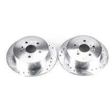 Load image into Gallery viewer, PowerStop Rear Evolution Drilled &amp; Slotted Rotors - Main Product View
