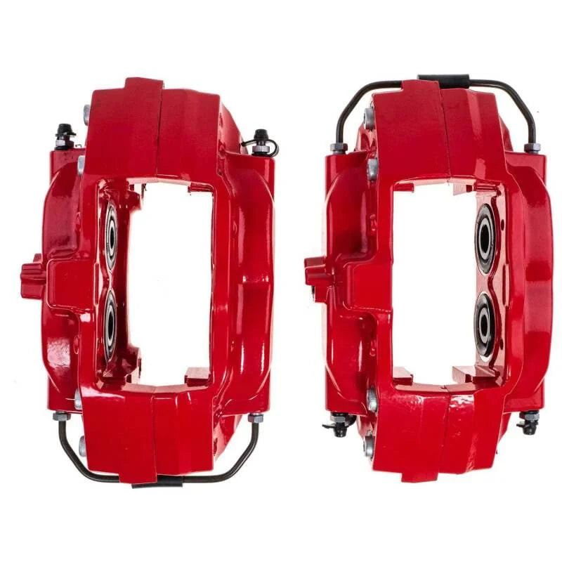 PowerStop Rear Red Caliper - Pair w/o Bracket fits Cadillac CTS / 2009-2015 Cadillac CTS V - Side View