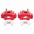 Load image into Gallery viewer, PowerStop Rear Red Calipers - Pair fits 2001-2005 BMW 330CI / 2001-2005 BMW 330I / 2004-2010 BMW X3 - Main Product View