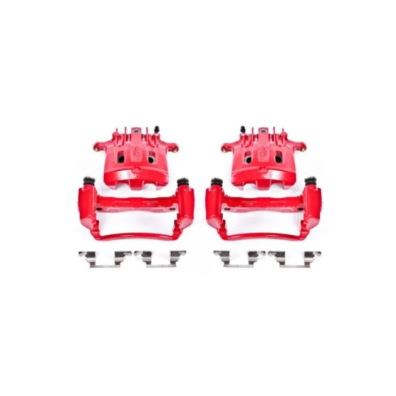 PowerStop Rear Red Calipers w/Brackets - Main Product View