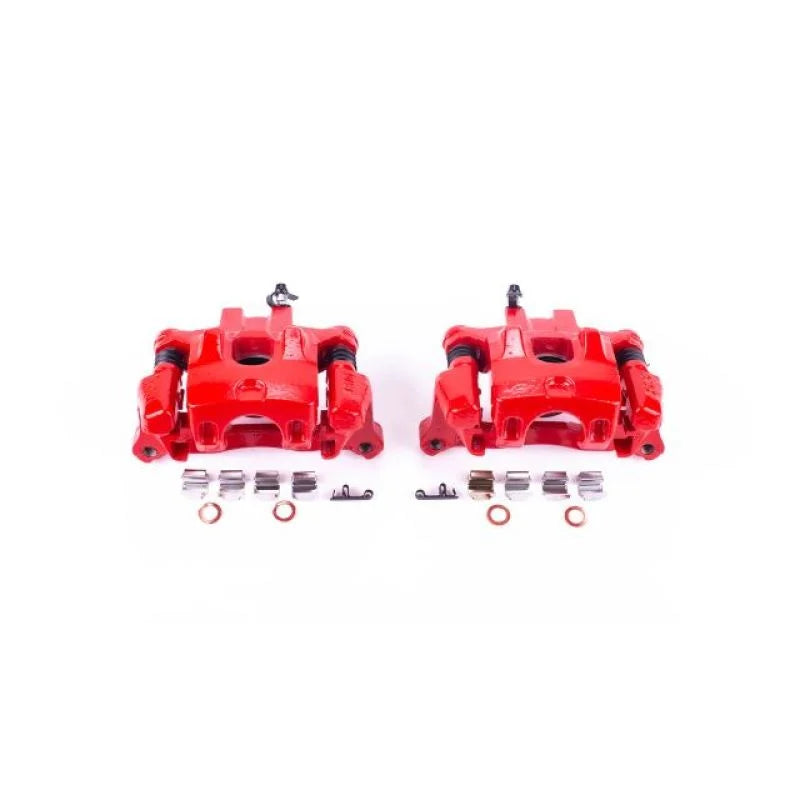 PowerStop Rear Red Calipers w/Brackets - Pair fits 2000-2001 Toyota Camry / 2000-2003 Toyota Solara - Main Product View