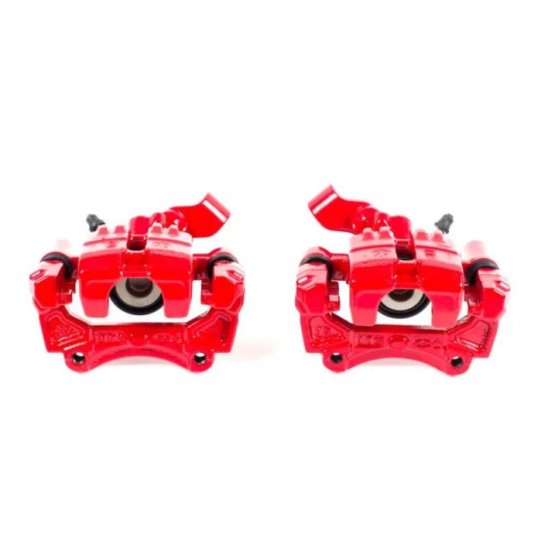 PowerStop Rear Red Calipers w/Brackets - Pair fits 2001-2005 Mazda Miata - Main Product View