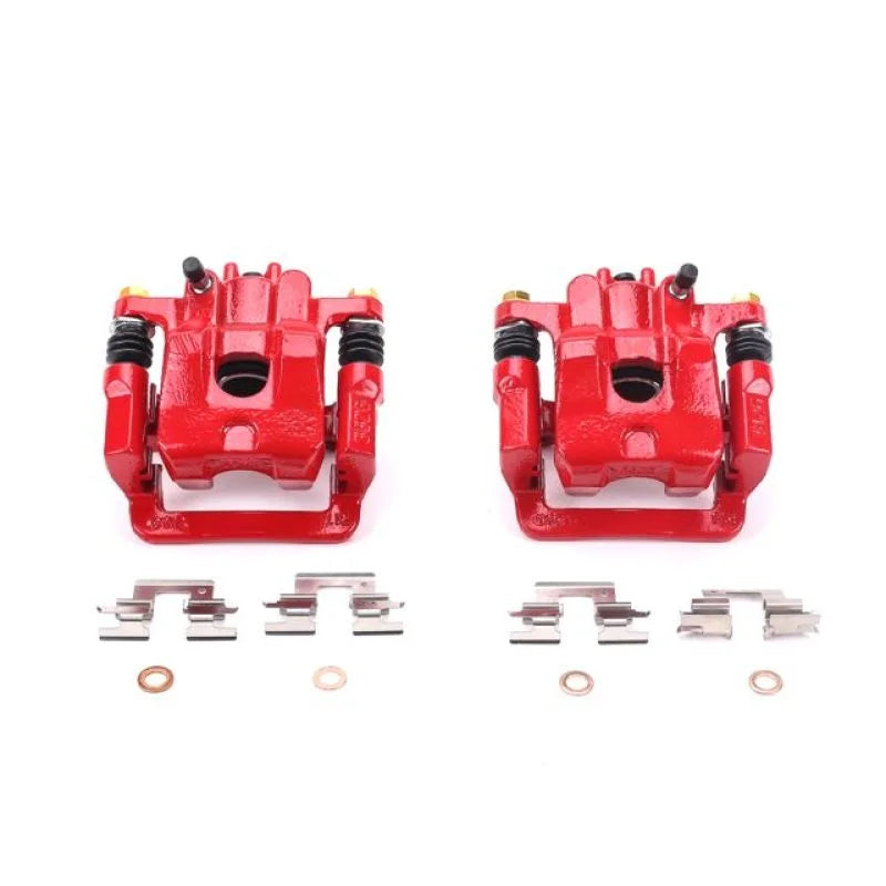 PowerStop Rear Red Calipers w/Brackets - Main Product View