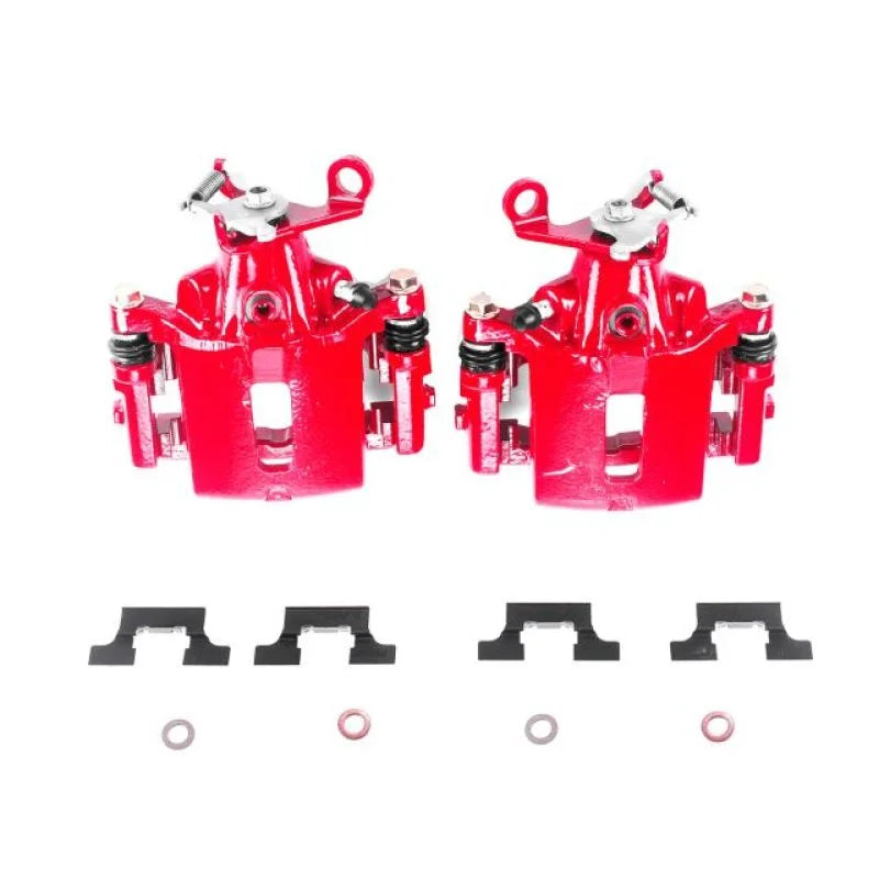 PowerStop Rear Red Calipers w/Brackets - Main Product View