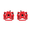 Load image into Gallery viewer, PowerStop Rear Red Calipers w/Brackets - Pair fits 2003-2008 Infiniti FX35 / 2003-2008 Infiniti FX45 - Main Product View