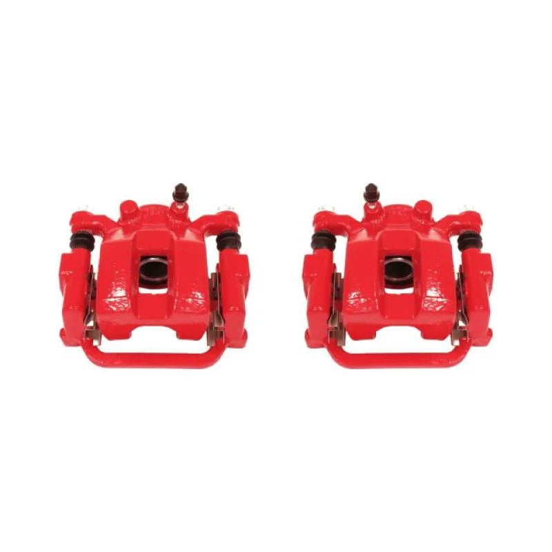 PowerStop Rear Red Calipers w/Brackets - Pair fits 2003-2008 Infiniti FX35 / 2003-2008 Infiniti FX45 - Main Product View