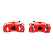 Load image into Gallery viewer, PowerStop Rear Red Calipers w/Brackets - Pair fits 2004-2012 Mitsubishi Eclipse / Galant - Main Product View