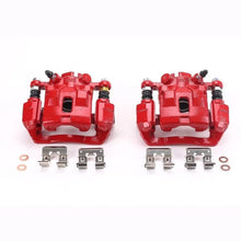Load image into Gallery viewer, PowerStop Rear Red Calipers w/Brackets - Pair fits 2005 Subaru Legacy / 2005 Subaru Outback - Main Product View