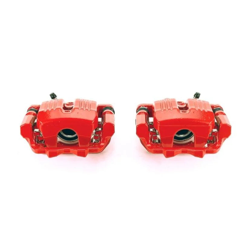 PowerStop Rear Red Calipers w/Brackets - Pair fits 2005-2012 Acura RL - Main Product View