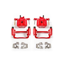 Load image into Gallery viewer, PowerStop Rear Red Calipers w/Brackets - Pair fits 2006-2012 Mitsubishi Eclipse / Galant - Main Product View