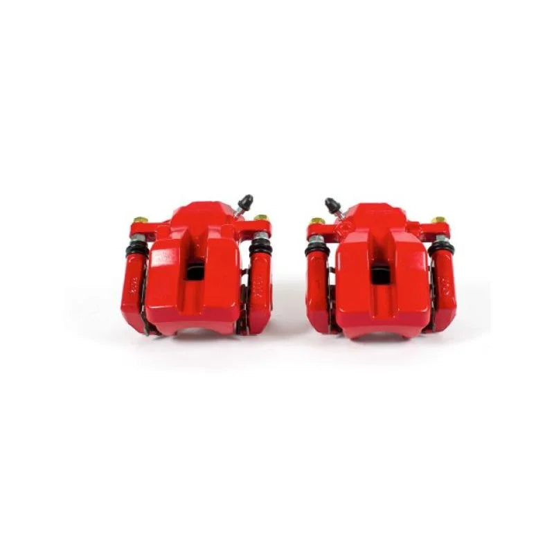 PowerStop Rear Red Calipers w/Brackets - Pair fits 2006-2012 Toyota RAV4 / 2012 Toyota RAV4 Ev - Main Product View