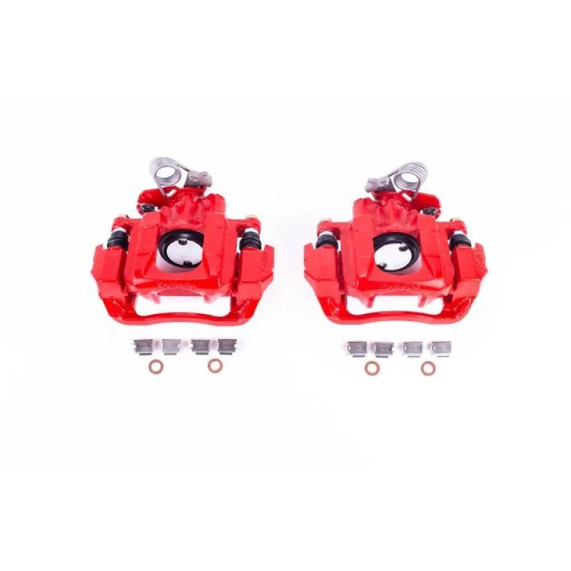 PowerStop Rear Red Calipers w/Brackets - Main Product View