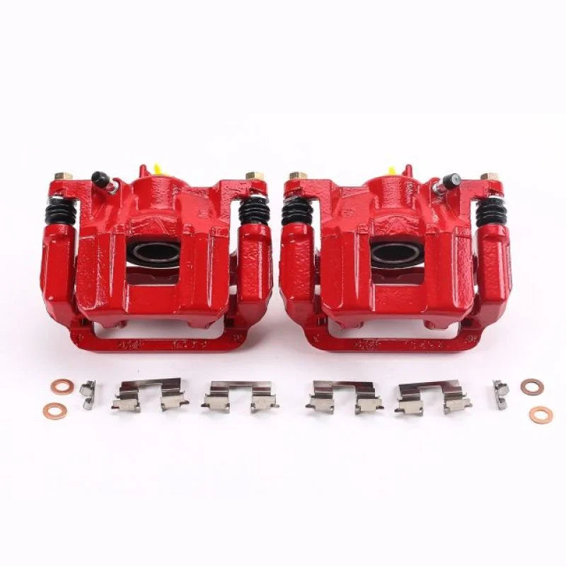 PowerStop Rear Red Calipers w/Brackets - Main Product View