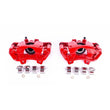Load image into Gallery viewer, PowerStop Rear Red Calipers w/Brackets - Pair fits 2018-2024 Jeep Wrangler - Main Product View