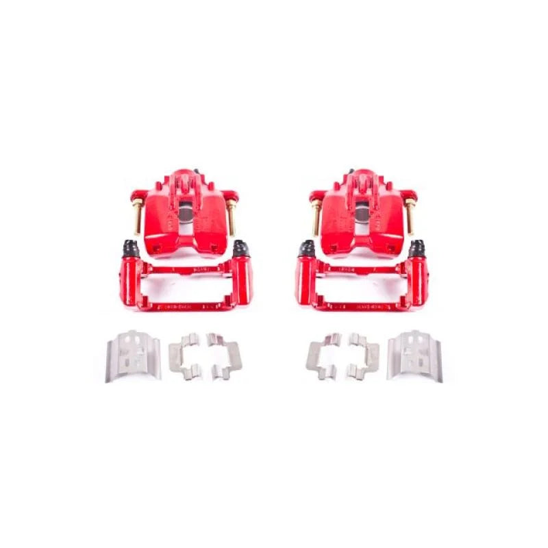 PowerStop Rear Red Calipers w/Brackets Pair fits 2004-2008 Cadillac XLR / 2008 2009 Cadillac XLR PLATINUM / 1997-2013 Chev...