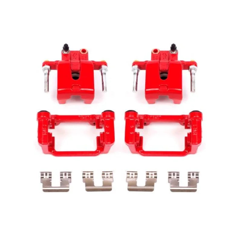PowerStop Rear Red Calipers w/Brackets Pair fits 2005-2010 2018-2021 Chrysler 300 / 2011 2013 2015-2017 Chrysler 300 C / 2...