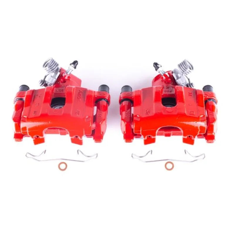 PowerStop Rear Red Calipers w/Brackets Pair fits 2007-2013 Mazda 3 Mazdaspeed / 2004-2013 Mazda 3 S / 2005 Mazda 3 SP23 / ...