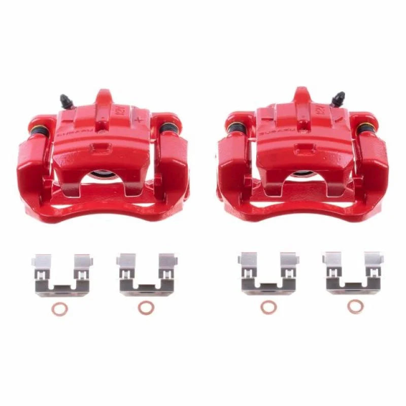 PowerStop Rear Red Calipers w/Brackets Pair fits 2013-2016 Scion FR-S / 2013-2020 Subaru BRZ LIMITED / 2013-2019 Subaru BR...