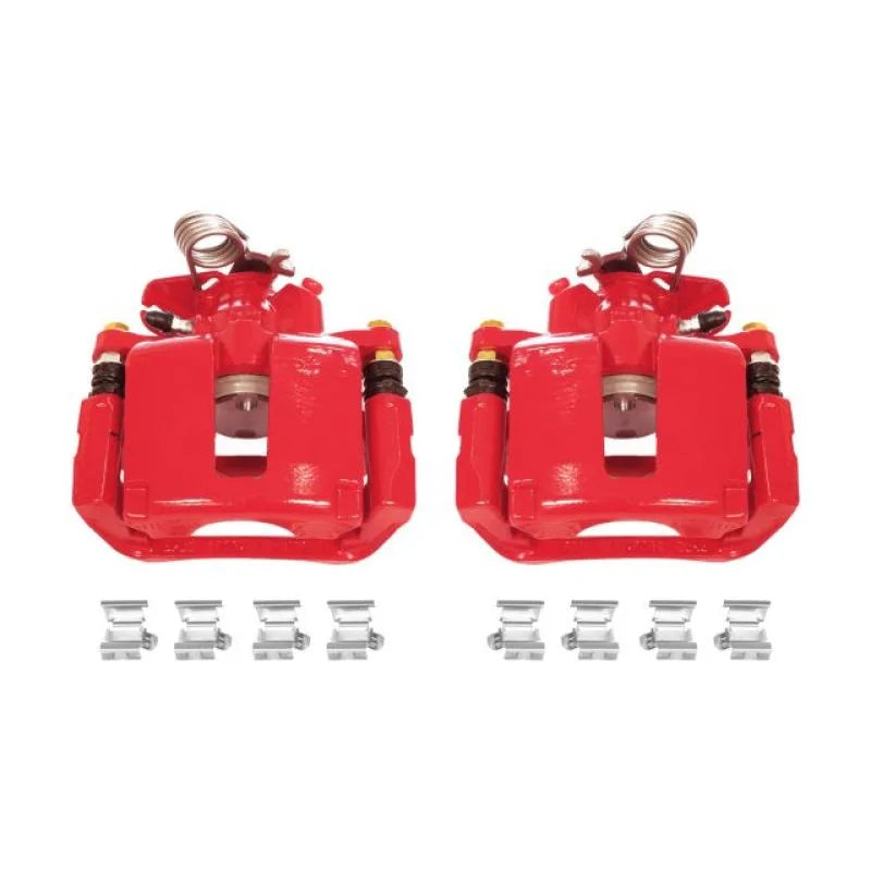 PowerStop Rear Red Calipers w/Brackets Pair fits 2013-2019 Ford Explorer / 2013-2019 Ford Explorer LIMITED / 2013-2019 For...