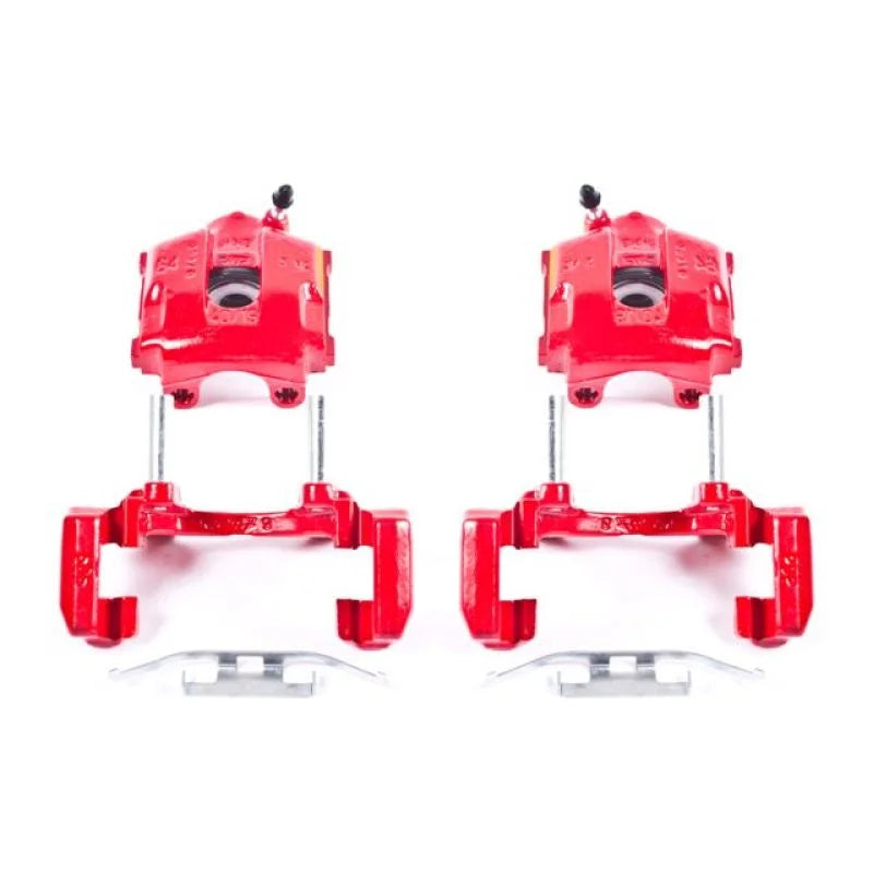 PowerStop Rear Red Calipers w/Brackets - Main Product View