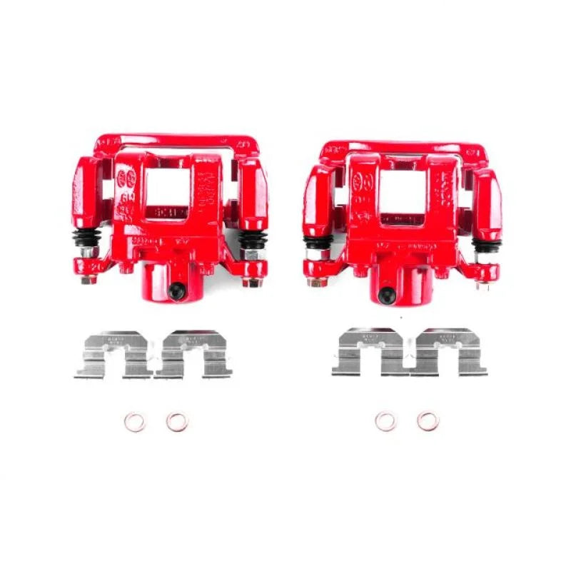 PowerStop Rear Red Calipers w/Brackets Pair fits Hyundai Sonata / 2011-2014 Hyundai Sonata Gls / 2011-2015 Hyundai Sonata ...