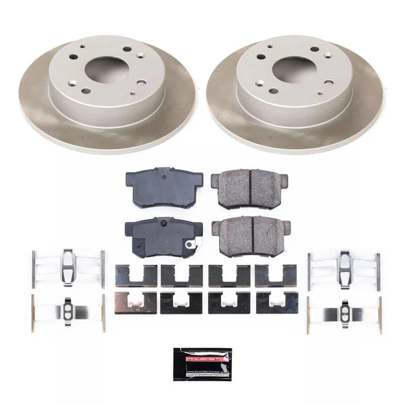 PowerStop Rear Semi-Coated Rotor Kit fits 1997 Acura CL / 1993 Honda Accord 10TH Anniversary / 1994-1995 Honda Accord DX /...