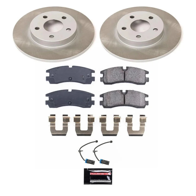 PowerStop Rear Semi-Coated Rotor Kit fits 1998-2002 Cadillac Seville / 1998-2002 Cadillac Seville SLS